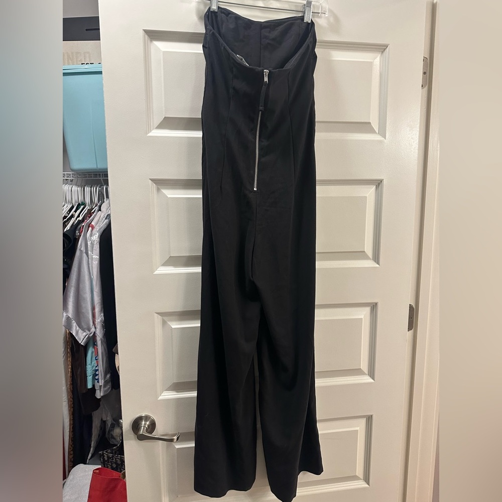 Monki Black Strapless Jumpsuit NWT - Picture 3 of 5